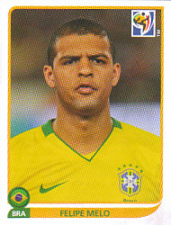 Felipe Melo Brazil samolepka Panini World Cup 2010 #497